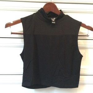 Windsor Black Crop Top
